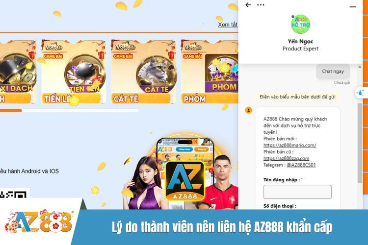 Lý do thành viên nên liên hệ AZ888 khẩn cấp