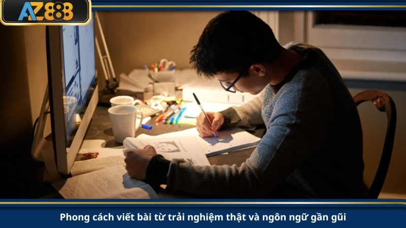 Phong cách viết bài từ trải nghiệm thật và ngôn ngữ gần gũi